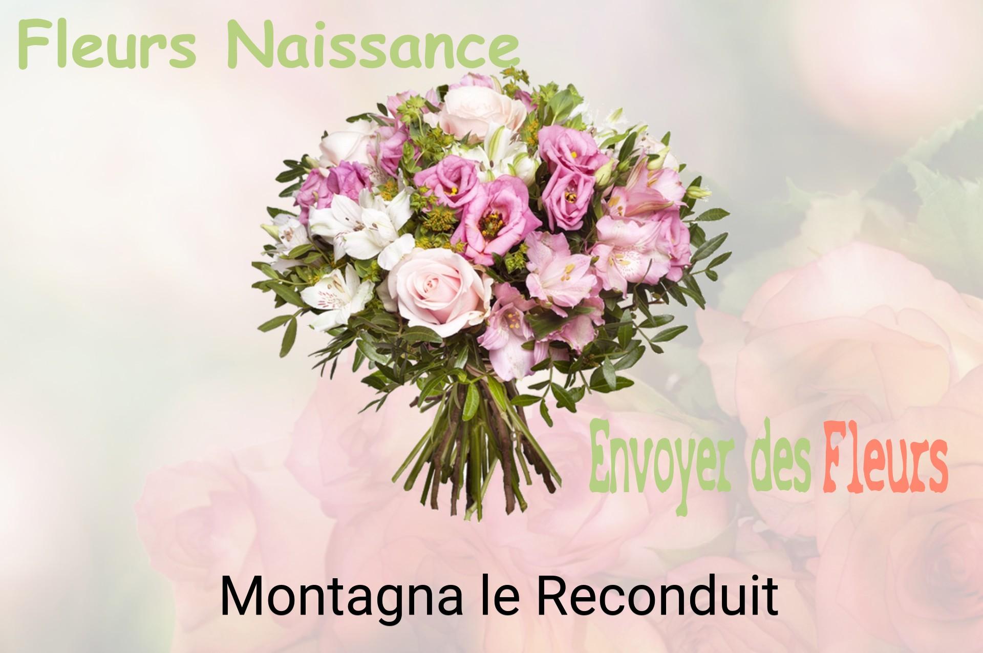 Bouquet de fleurs de naissance livré à Montagna-le-Reconduit